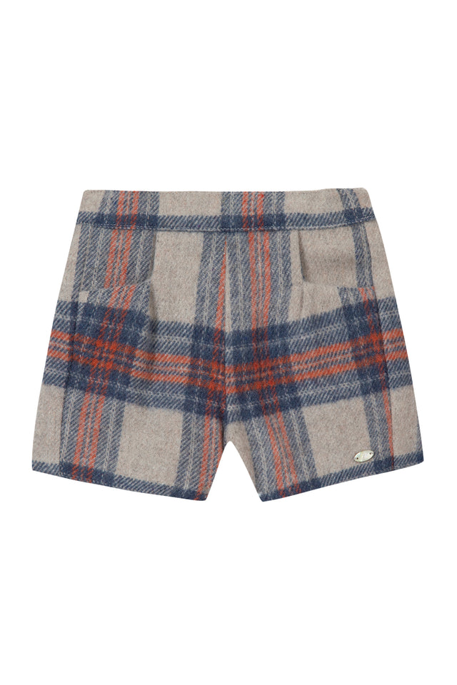 Kurze Hose - Beige Prince of Wales - Image principale