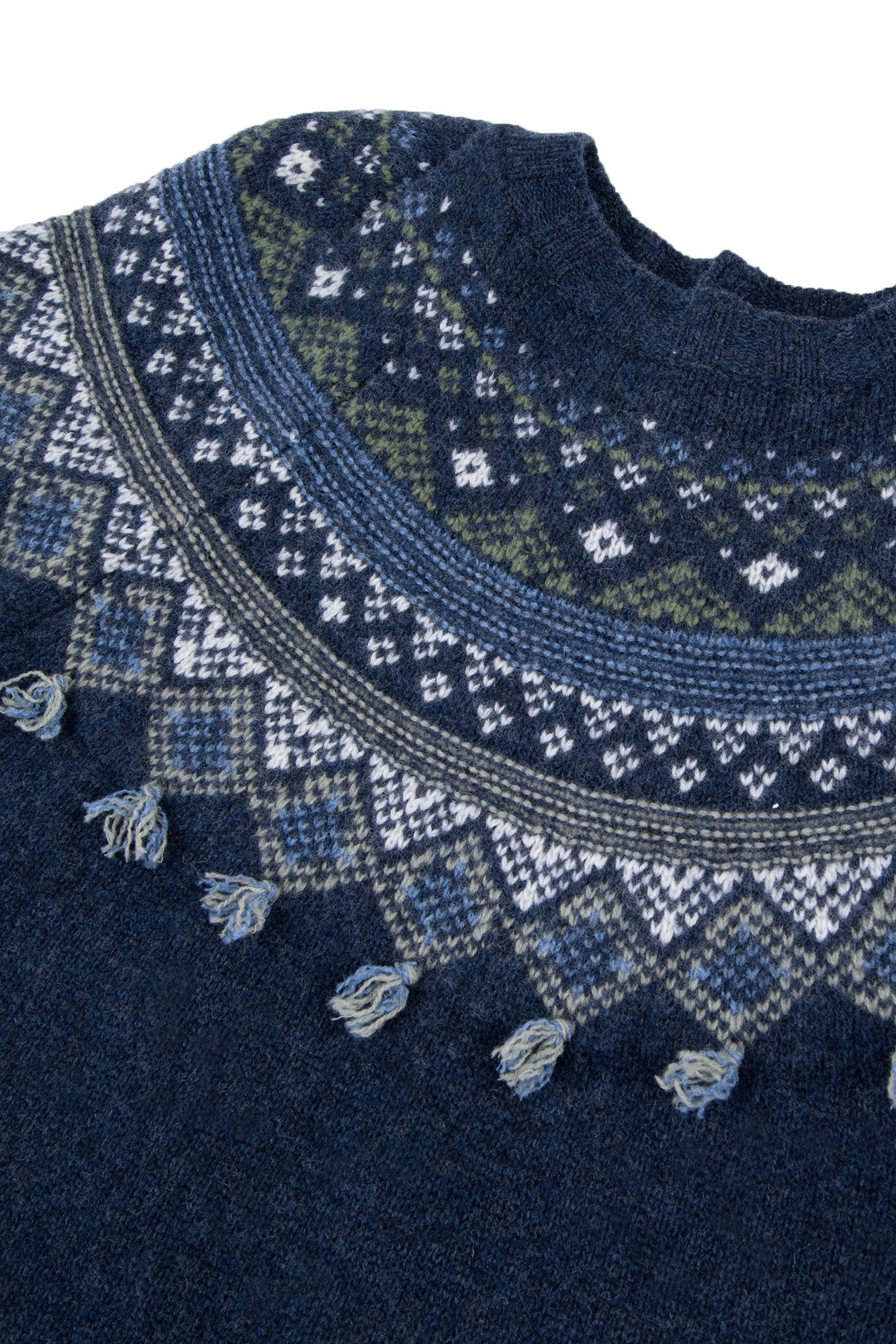 Jurk - Navy jacquard