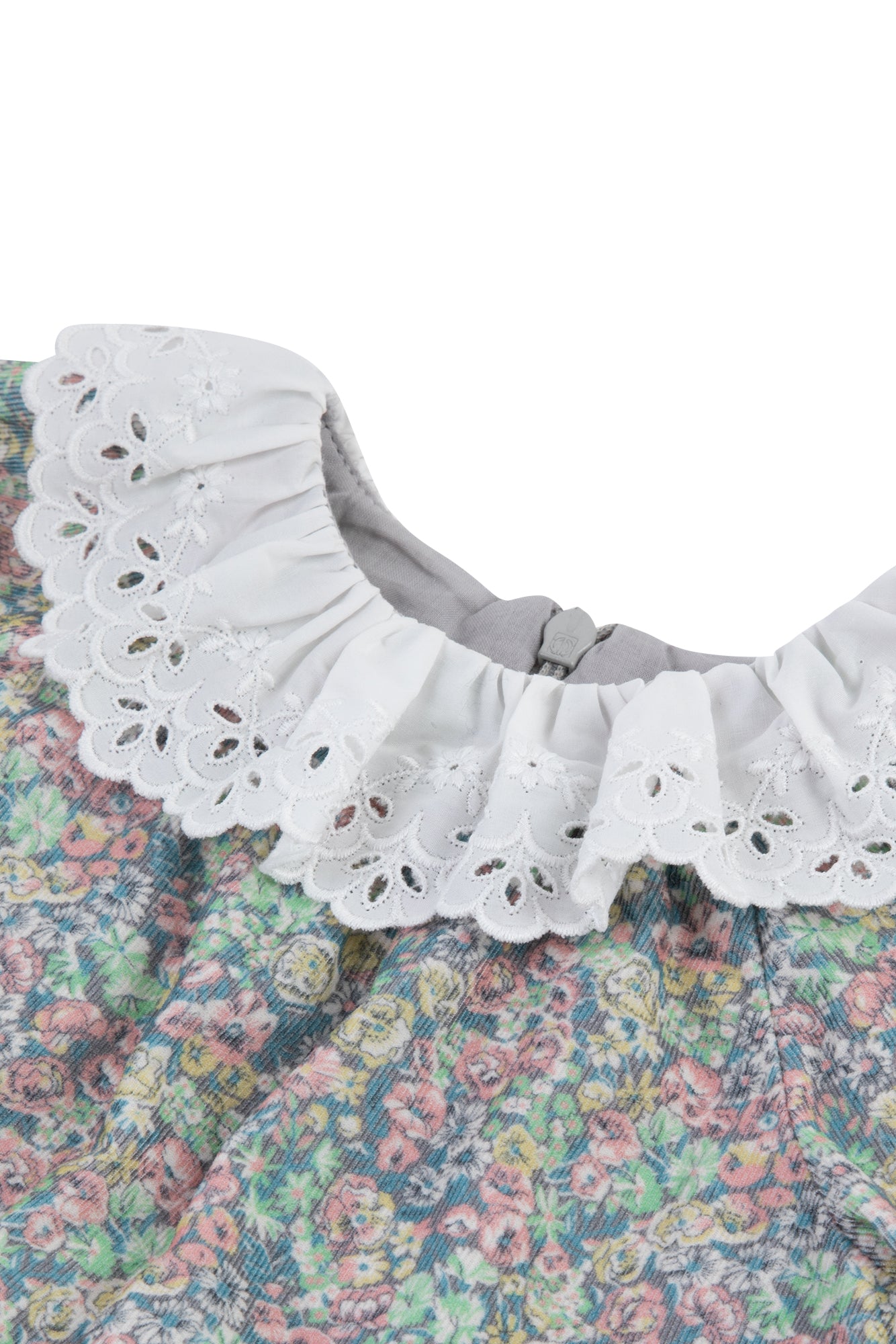 Kleid - Kragen Geöffneter Stoff Liberty