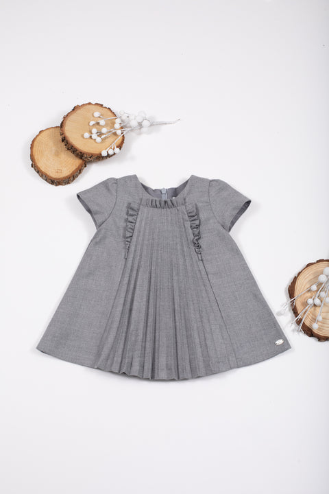 Robe - Gris plissée - Image principale