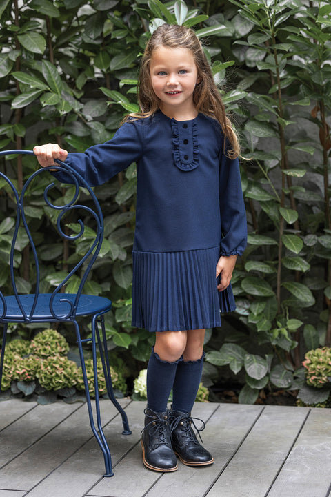 Robe - Marine plissée - Image principale