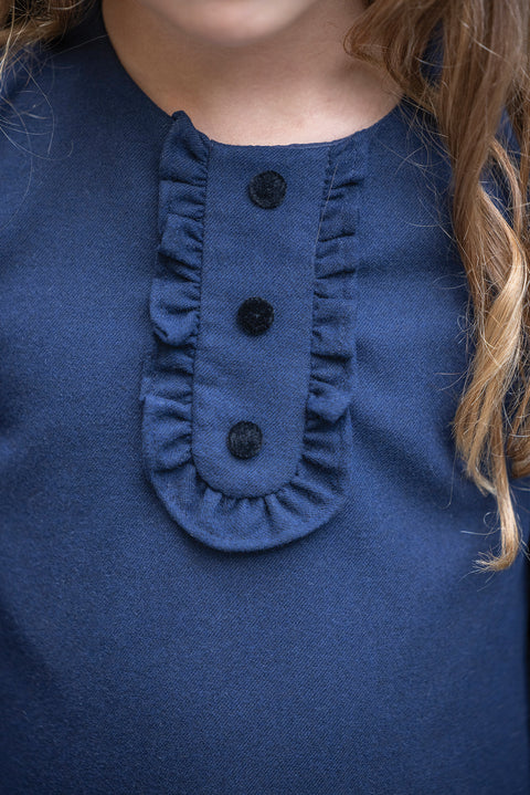 Robe - Marine plissée - Image principale