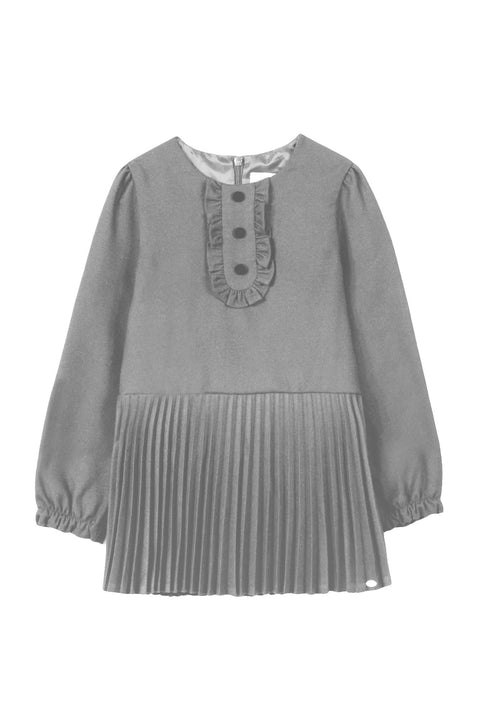 Robe - Gris plissée - Image principale