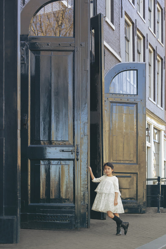 Vestido - Marfil tul floral - Image principale