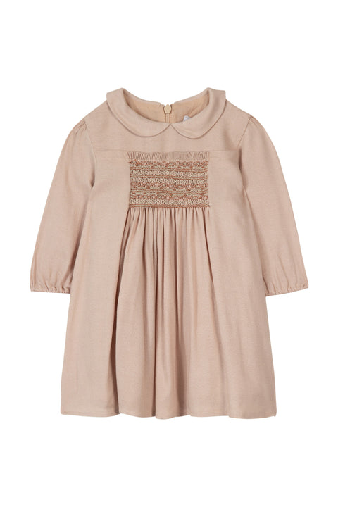 Robe - Rose smock col claudine - Image principale