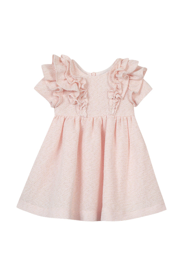 Robe - Rose fil doré volanté - Image principale