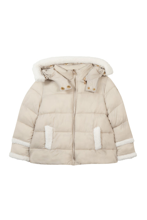 Doudoune - Beige Imitation fourrure - Image principale