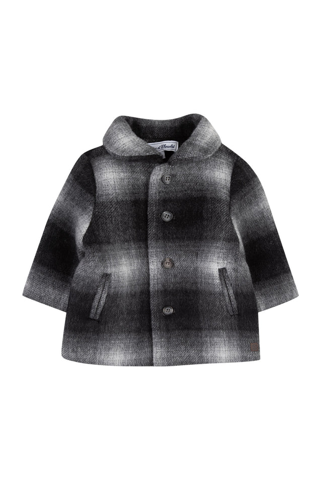 Cappotto - Grigio lana scacchi - Image principale