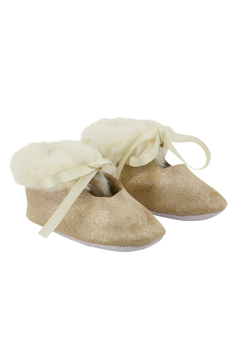 Slippers - Gold Leather - Image principale