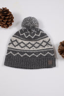 Bonnet - Gris laine jacquard