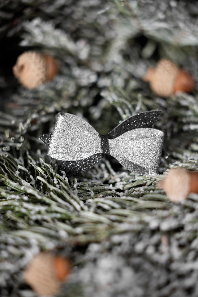 Hair slide - Bow Black Sparkly - Image principale