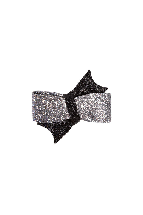 Hair slide - Bow Black Sparkly - Image principale
