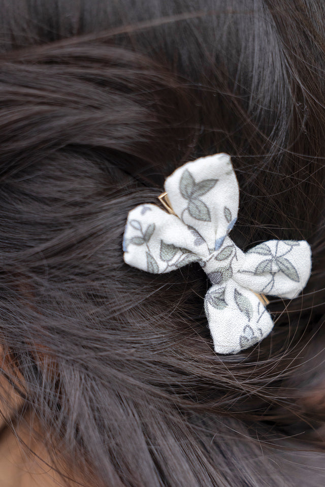 Hair slide - Ecru Print flowery - Image principale