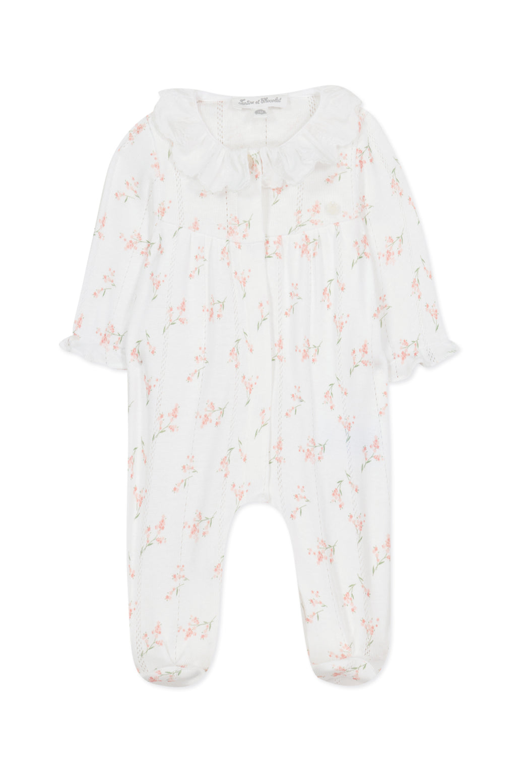 Pyjama - Blanc imprimé fleuri
