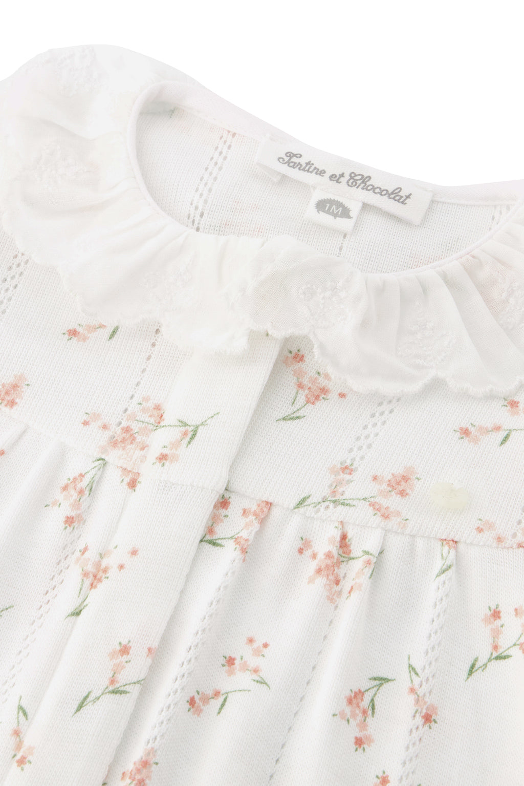 Pyjama - Blanc imprimé fleuri
