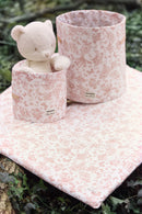 Tapis de vie toile de jouy rose - Mèzamé x Tartine et Chocolat