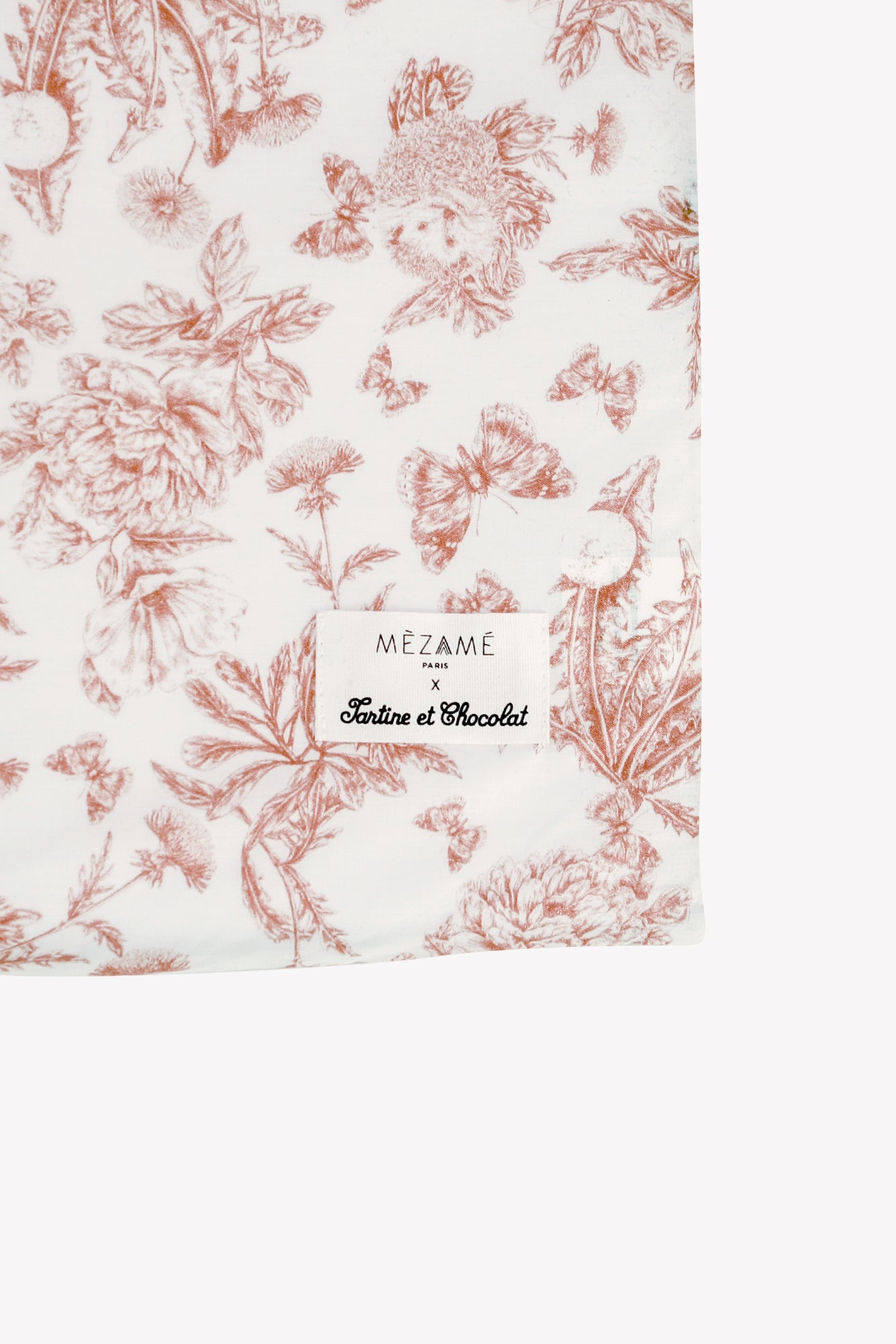 Tapis de vie toile de jouy rose - Mèzamé x Tartine et Chocolat