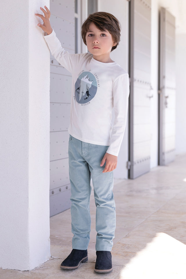 T-shirt - Bleu illustration banquise - Image principale