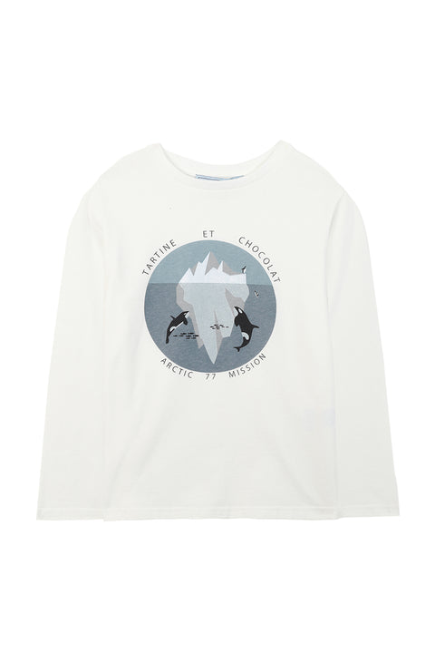 T-shirt - Bleu illustration banquise - Image principale