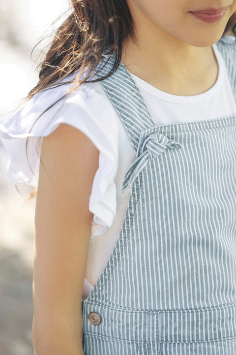 Robe - Bleu rayé - Image principale