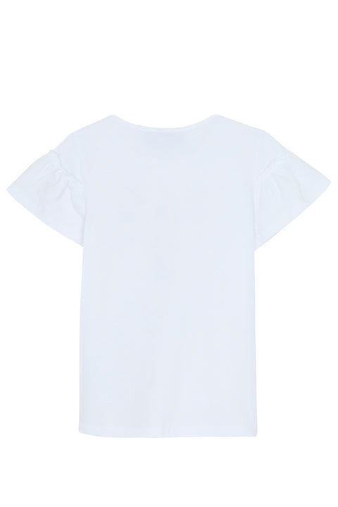 T-shirt - Cœur en relief fleuri - Image principale