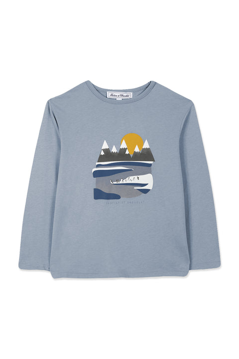 T-shirt - Gris illustration pôle nord - Image principale