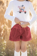 Short - Roze framboos Velours