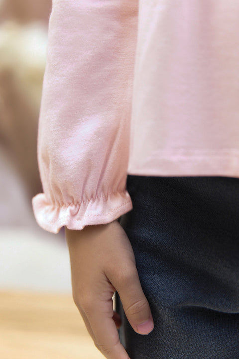 Blouse - Pink Embrodery floral - Image principale