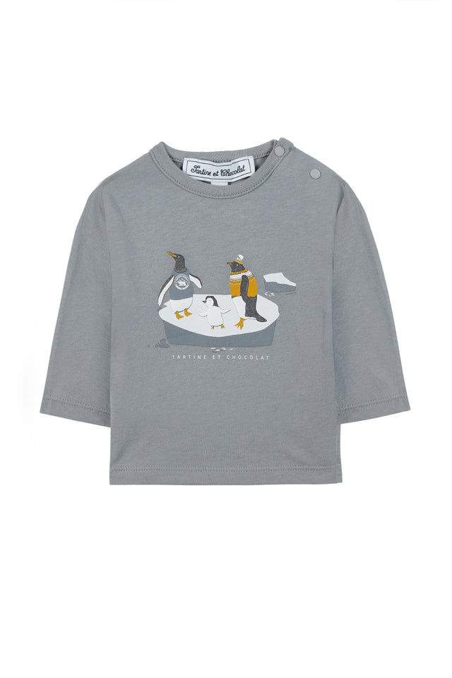 T-shirt - Blue ice-floe illustration - Image principale