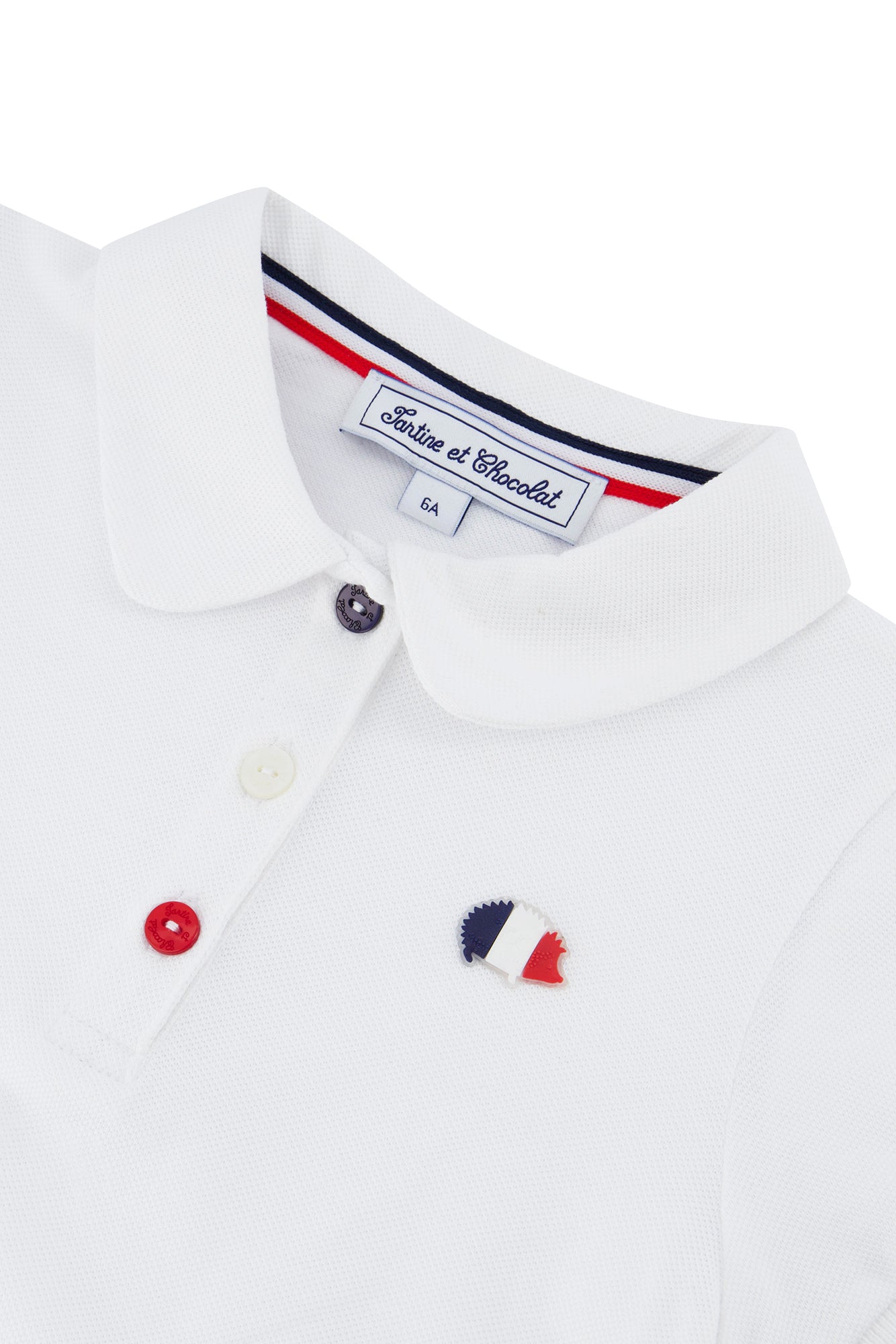 Polo - Weiss Igelmuster Strickwaren Stang