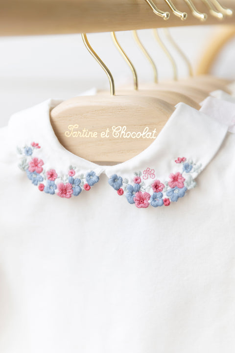 Body - White Embrodery flowery - Image principale
