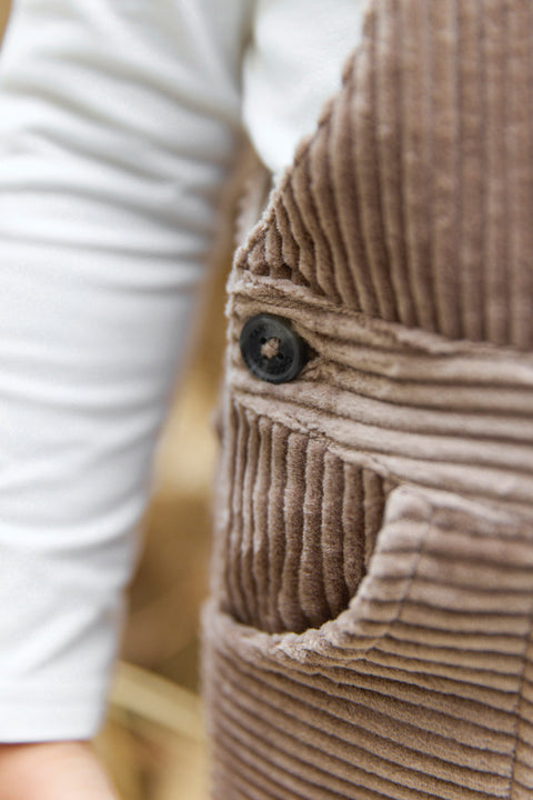 Salopette - Chataigne velours côtelé - Image principale