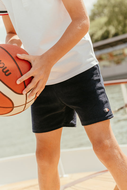 Short - Navy Tricolor details - Image principale