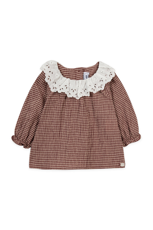 Bluse - Feines Karomuster - Image principale