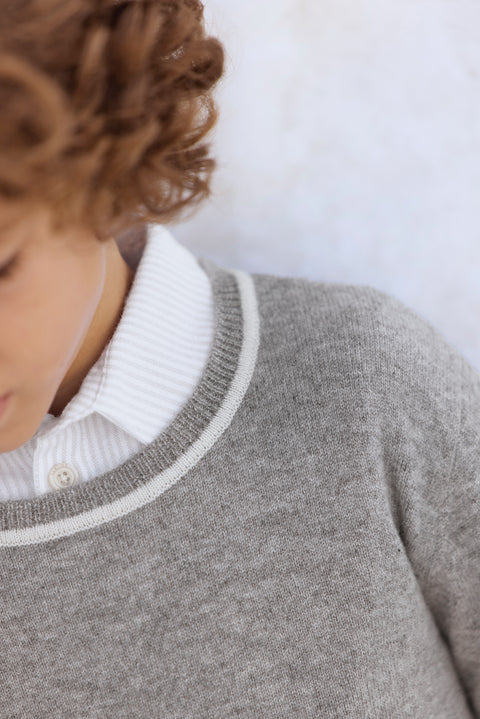 Pull - Gris TC 100% Cachemire - Image principale