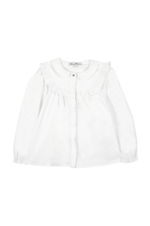 Blouse - White poplin - Image principale