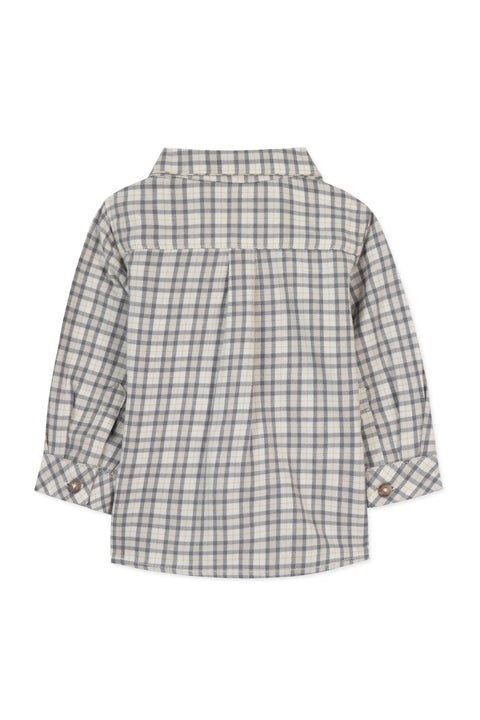 Chemise - Carreaux bleu grisé - Image principale