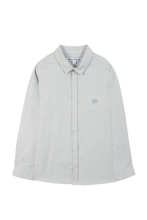 Shirt - Blue puppytooth - Image principale