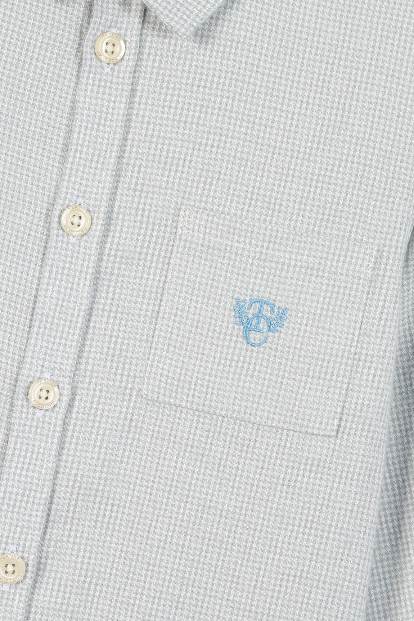 Shirt - Blau Hahnentritt