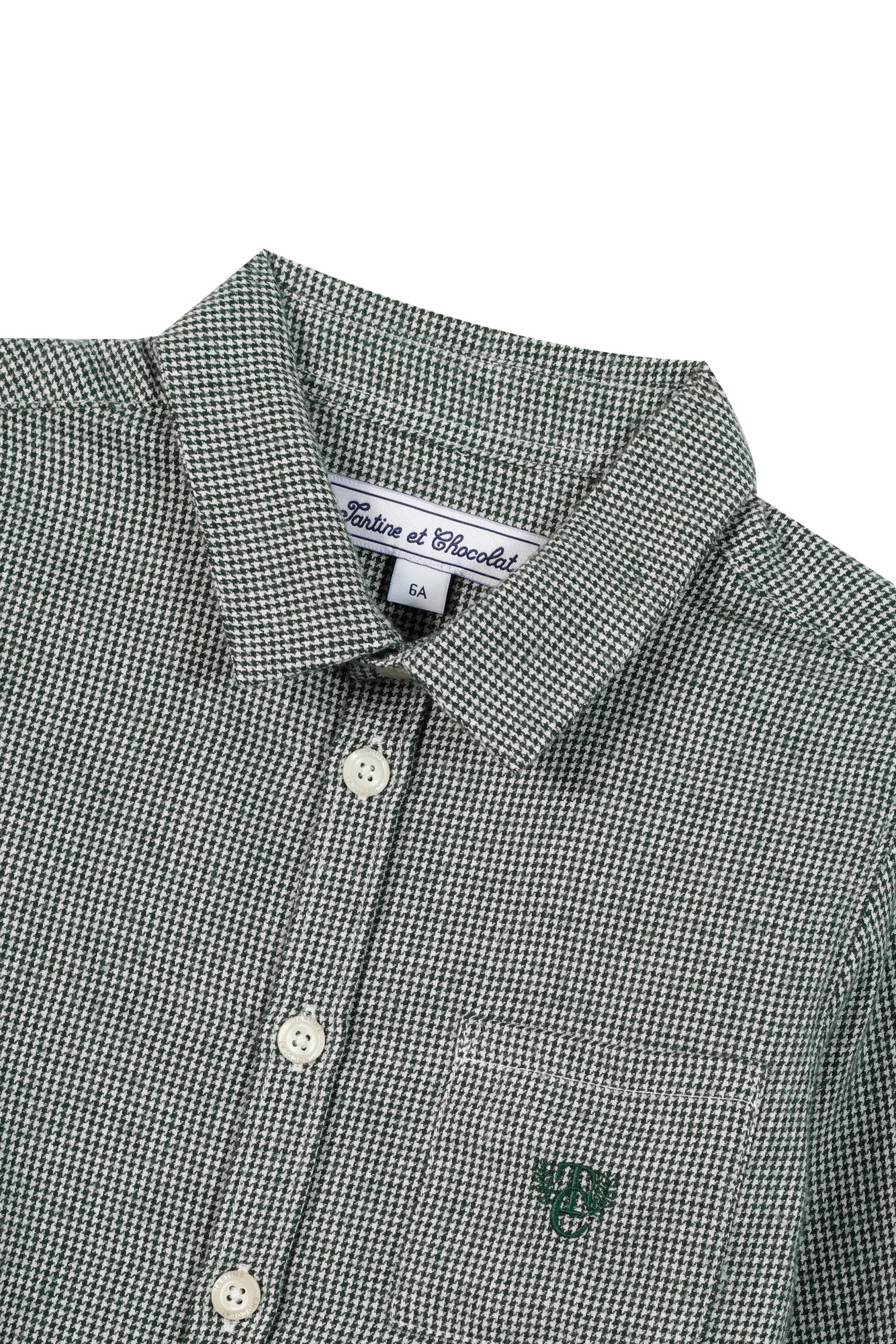 Camicia - Verde inglese piccolo Scacchi