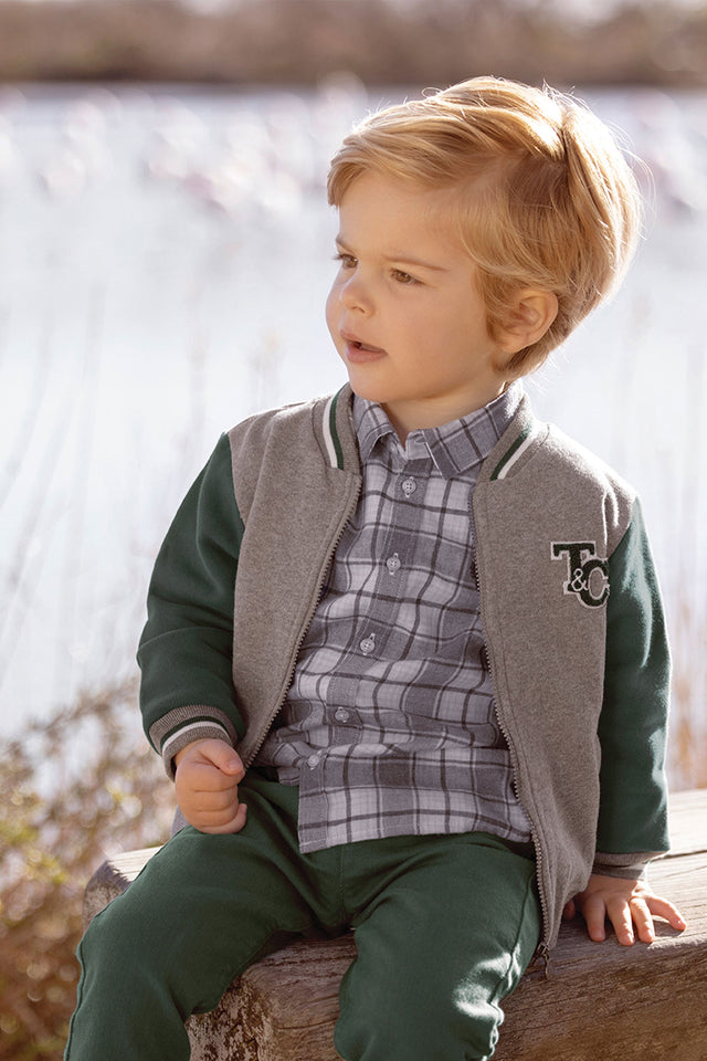 Chemise - Gris clair carreaux - Image principale