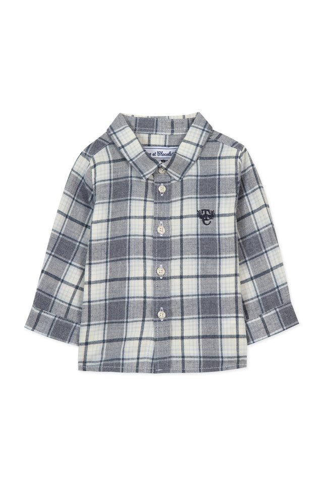 Shirt - Light grey check - Image principale