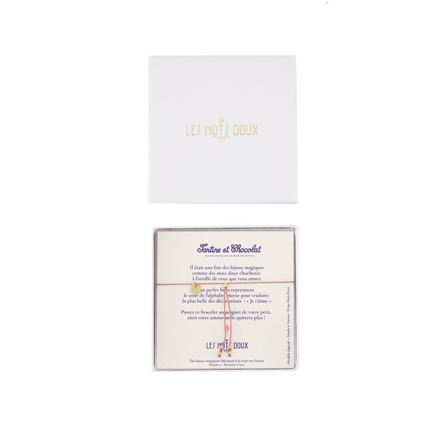 Morse -Code -Armband - Ich liebe dich Les Mots Doux X Tartine et Chocolat