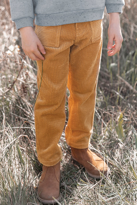 Trousers - mustard Corduroy - Image principale
