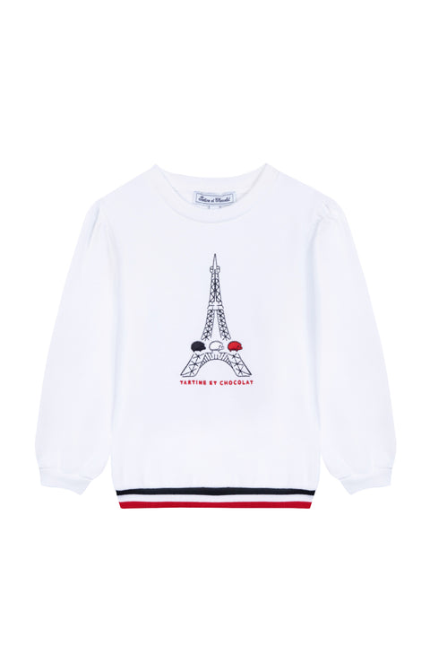 Sweat - Blanc illustration tour Eiffel - Image principale