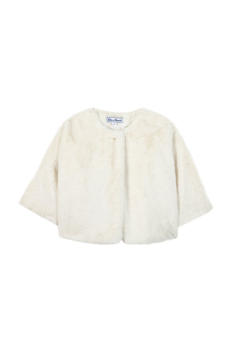 Jacke - Ecru Pelzimitat - Image principale