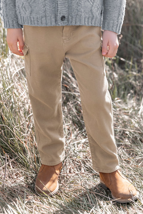 Trousers - Beige cargo - Image principale