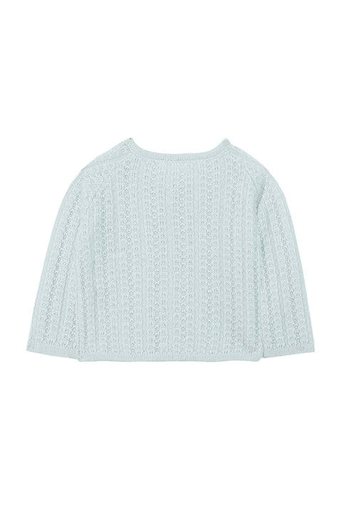 Cardigan - Sky blue Cable - Image principale