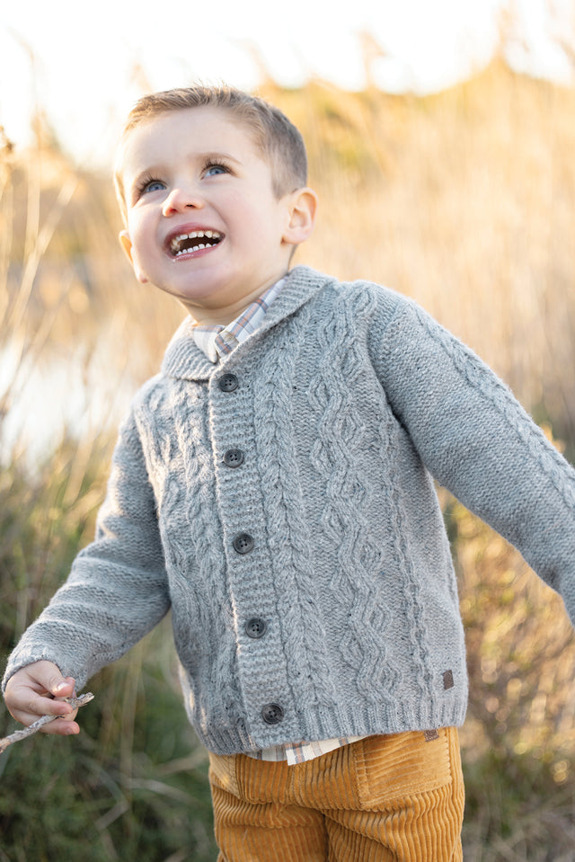 Cardigan - Blue Greye Knitwear braided - Image principale