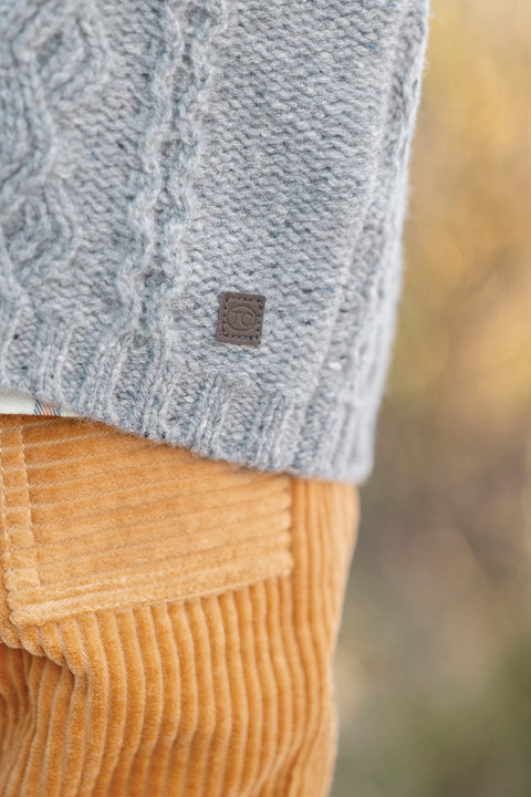 Cardigan - Blue Greye Knitwear braided - Image principale